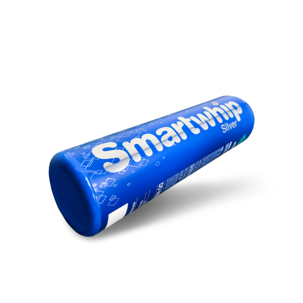 Smartwhip silver cream charger horizontal