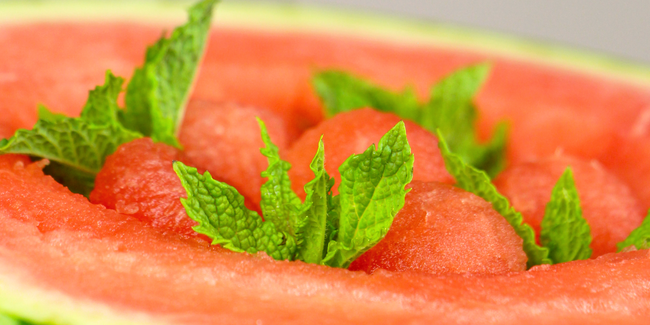 Watermelon infused mojito